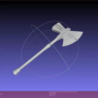 Asgardian Handle Stormbreaker Assembly - Model thumbnail 6