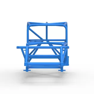 Frame of Canadian vintage modified stock car Scale 1:25 - Model thumbnail 5