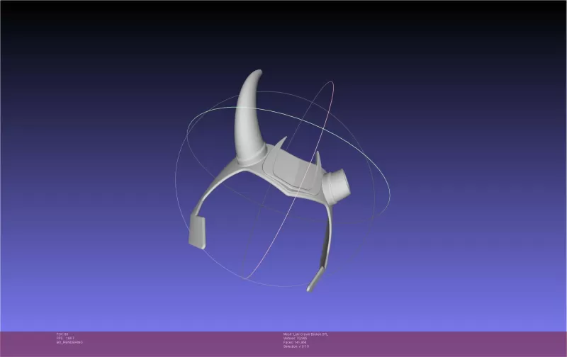 Marvel Loki Crown Broken Horn Version - Model preview 2