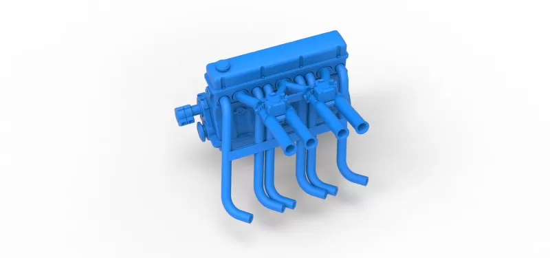 Engine of Vintage dragster Scale 1:25 - Model preview 2