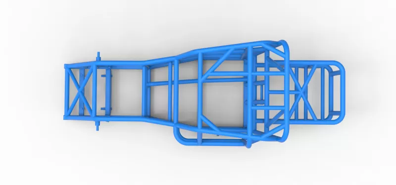 Frame of Mod Lite Race car Scale 1:25 - Model preview 8