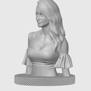 Penélope Cruz 3D Bust Print - Model thumbnail 4