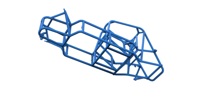 Frame of Silver Crown Car Version 2 Scale 1:25 - Model preview 3