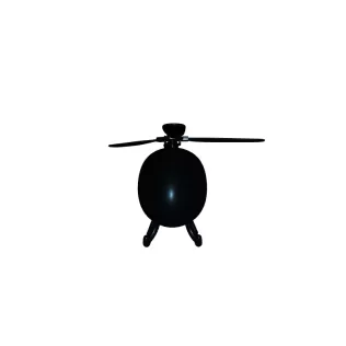 Decorative Helicopter 3D Printable Model - Model thumbnail 3