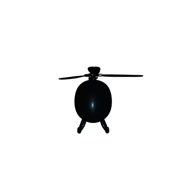 Decorative Helicopter 3D Printable Model - Model preview 3
