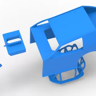 Shell of Mod Lite Race car Scale 1:25 - Model thumbnail 20