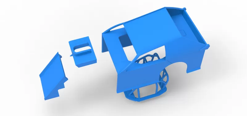 Shell of Mod Lite Race car Scale 1:25 - Model preview 20