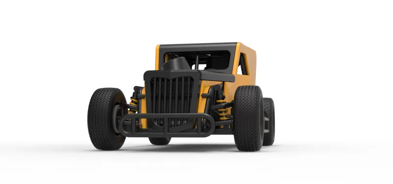 Dwarf car Scale 1:25 - Model preview 6
