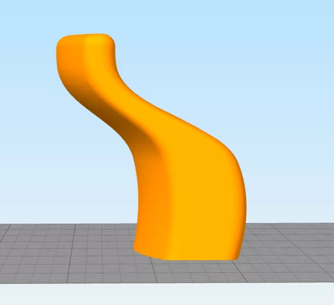 Helmet holder on wall - Model preview 2