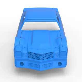 Shell of Vintage Dirt late model Race car Scale 1:25 - Model thumbnail 7