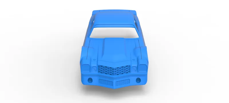 Shell of Vintage Dirt late model Race car Scale 1:25 - Model preview 7