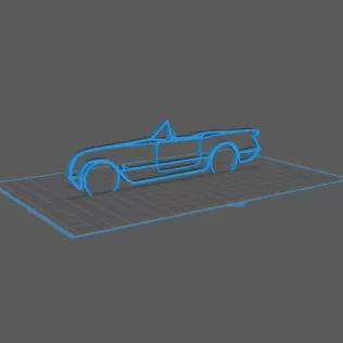 Chevrolet - Corvette 1954 Wall Art