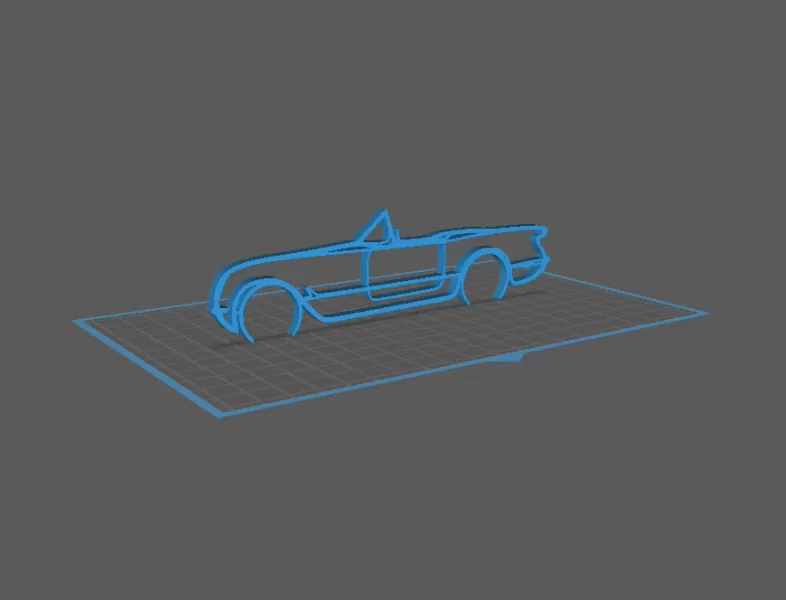 Chevrolet - Corvette 1954 Wall Art - Model preview 1