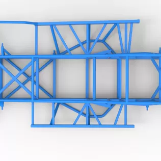Frame of BriSCA Formula 1 Stock Car Version 2 Scale 1:25 - Model thumbnail 8