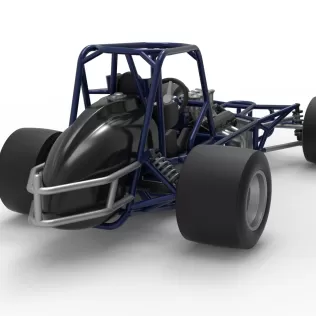 Pavement Silver Crown Car Base Version 2 Scale 1:25 - Model thumbnail 18