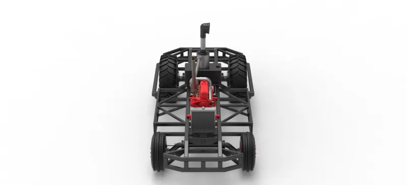 Chassis of Racing Combine Harvester Scale 1:25 - Model preview 14