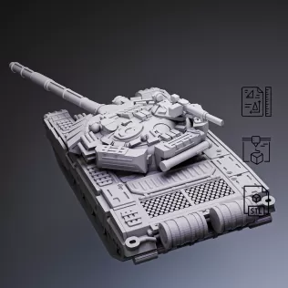 T-72 Main Battle Tank #RoZ - Model thumbnail 5