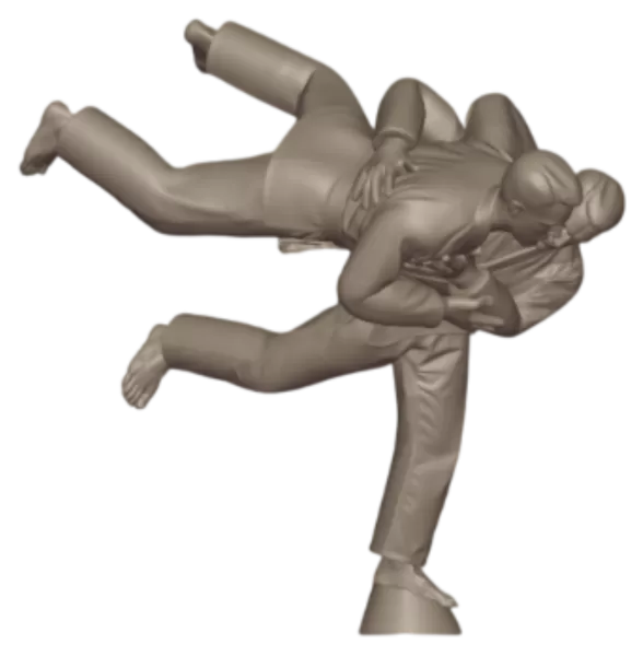 3D Judo Trophy – Premium Model for 3D Printing! - Model preview 12