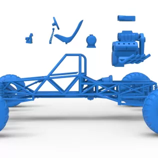 Vintage Mud dragster Base Scale 1:25 - Model thumbnail 24