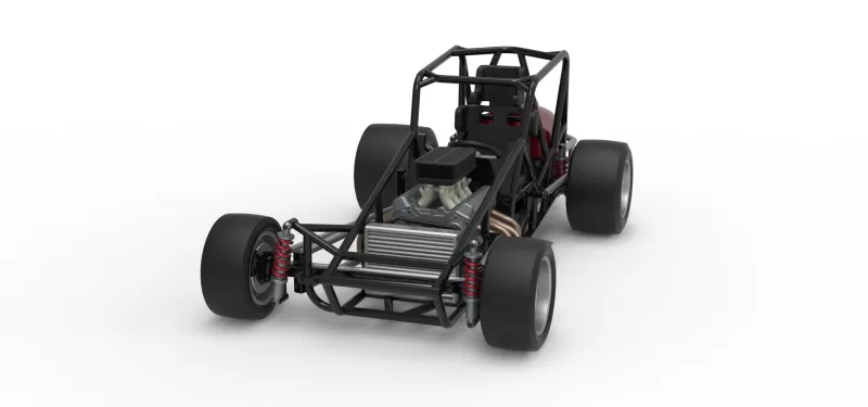 Pavement Silver Crown Car Base Version 3 Scale 1:25 - Model preview 5
