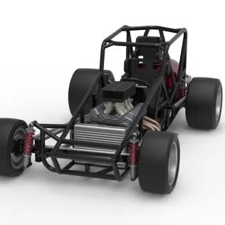 Pavement Silver Crown Car Base Version 3 Scale 1:25 - Model thumbnail 5