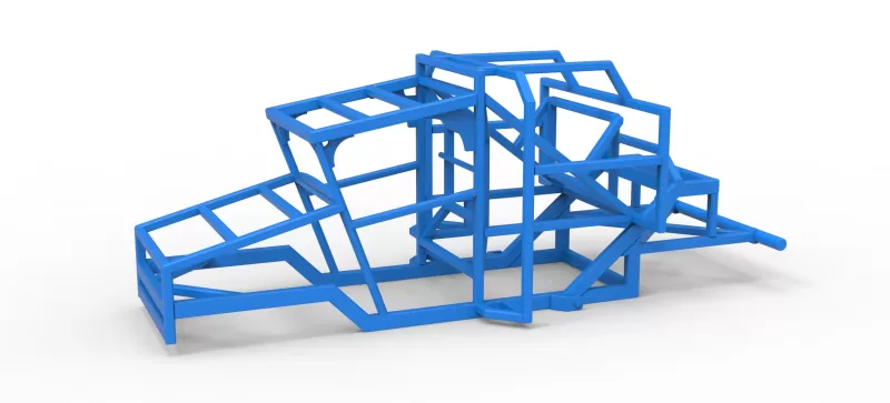 Frame of Racing Combine Harvester Scale 1:25 - Model preview 1