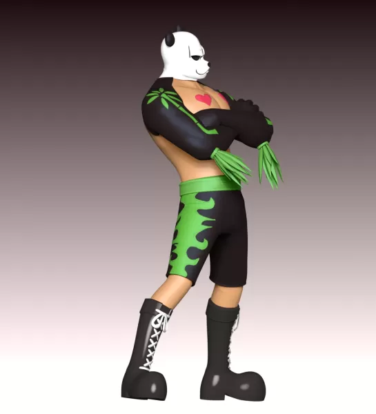 Pandaman - One Piece - Model preview 6