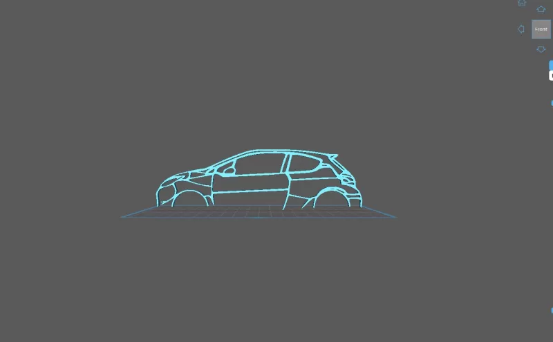 Peugeot - 208 GTI Wall Art - Model preview 2