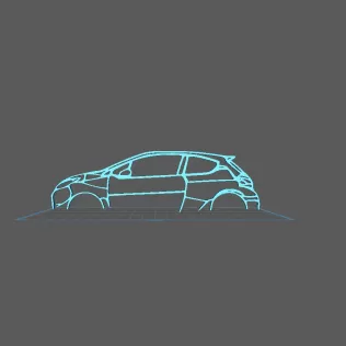 Peugeot - 208 GTI Wall Art