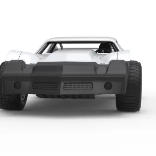 Vintage Dirt late model Race car Version 3 Scale 1:25 - Model thumbnail 6