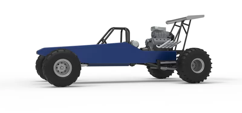 Vintage Mud dragster Scale 1:25 - Model preview 2