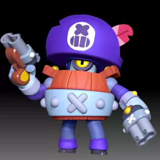 Darryl - Brawl Stars - Model thumbnail 2