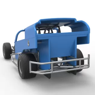 Vintage Dirt Modified stock car Version 2 Scale 1:25 - Model thumbnail 14