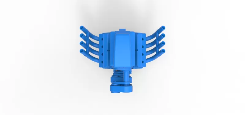 Engine V8 with double supercharger Version 8 Scale 1:25 - Model preview 7