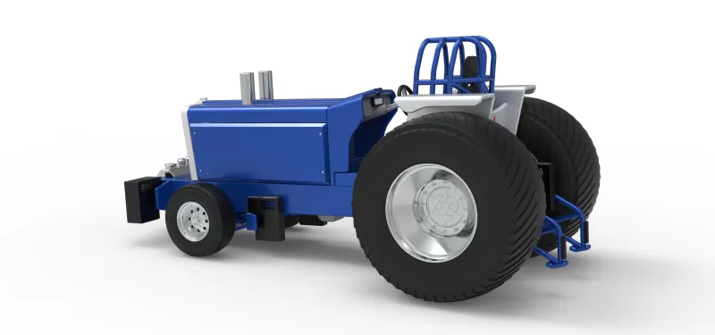 Pro Stock Pulling Tractor Version 5 Scale 1:25 - Model preview 10