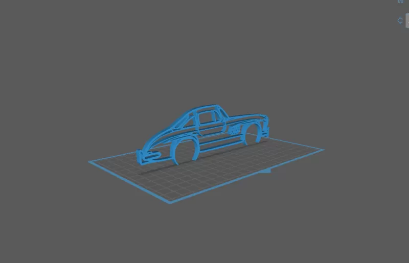 Mercedes - 300 SL Wall Art - Model preview 1