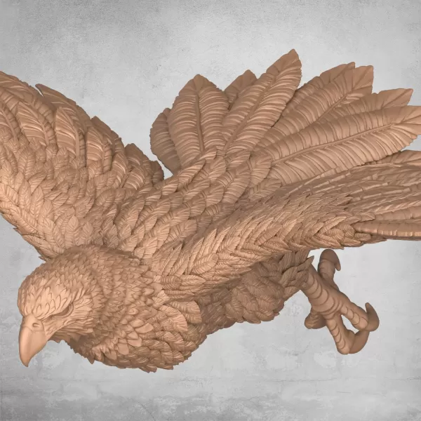 Flying Eagle Statue - Model preview 4