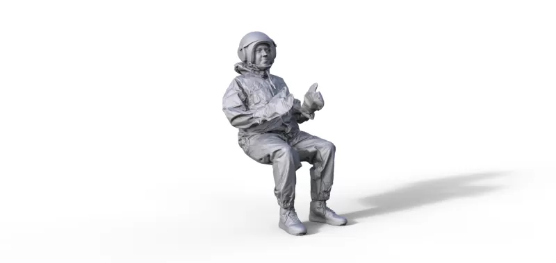Soldier in protective suit - Model preview 1