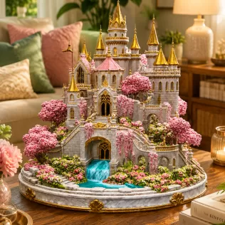 Blossom Crown Castle STL File for 3D Print - Model thumbnail 4