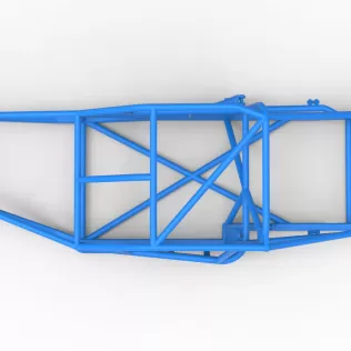 Frame of Vintage Asphalt Modified stock car Version 3 Scale 1:25 - Model thumbnail 9