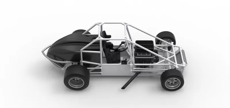 Experimental Pavement Silver Crown Car Base Version 3 Scale 1:25 - Model preview 21