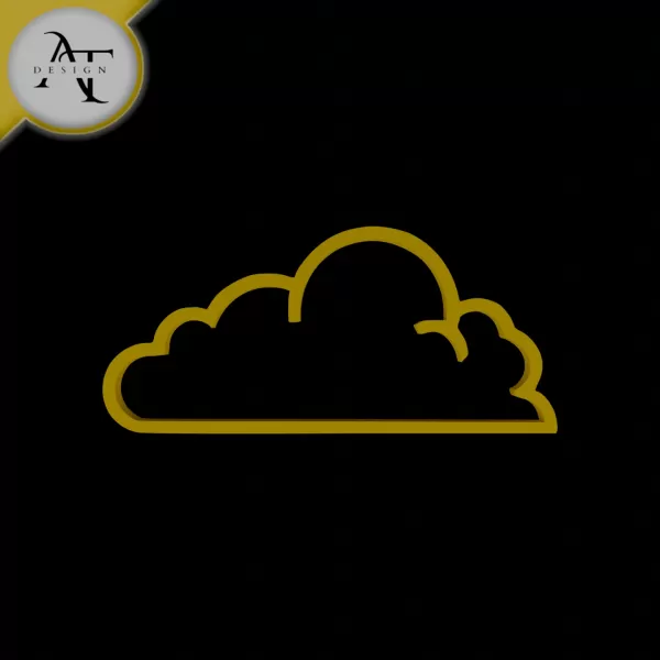 Simple Cloud Symbol - 2D Art - Model preview 1
