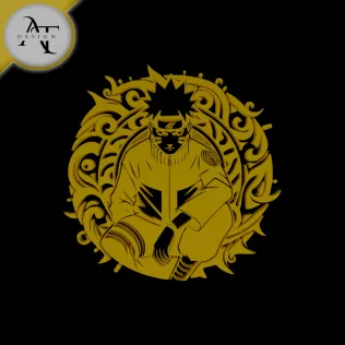 Naruto Uzumaki - Silhouette - 2D Wall Art Decor