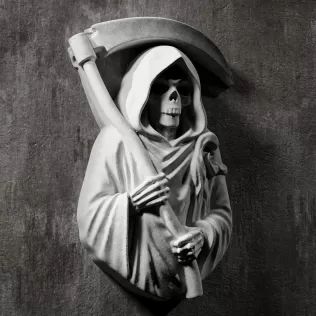 Grim Reaper Bust Relief #RoZ - Model thumbnail 7