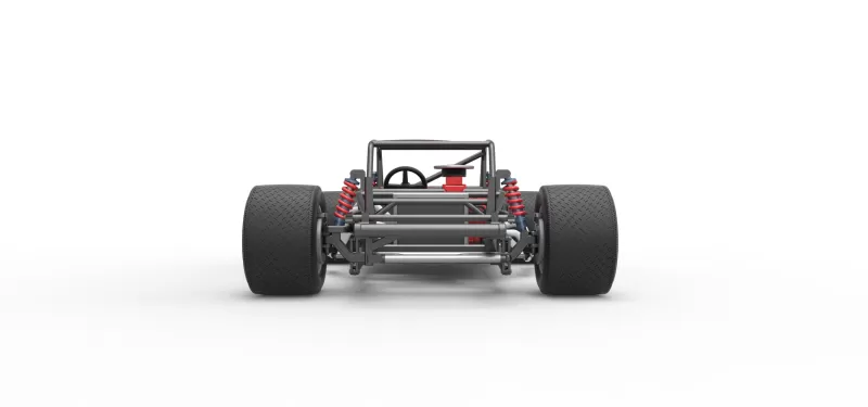 Vintage Asphalt Modified stock car Base V5 Scale 1:25 - Model preview 7