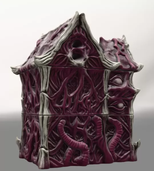 Lovecraftian Monster Building STL File for 3D Printing - Model preview 5