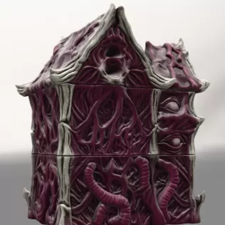 Lovecraftian Monster Building STL File for 3D Printing - Model thumbnail 5