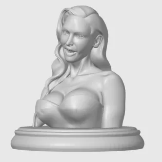 Megan Fox 3D Bust Print - Model thumbnail 2