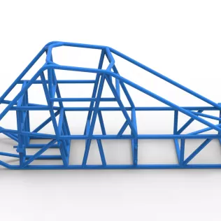 Frame of Experimental Pavement Silver Crown Car V2 Scale 1:25 - Model thumbnail 13