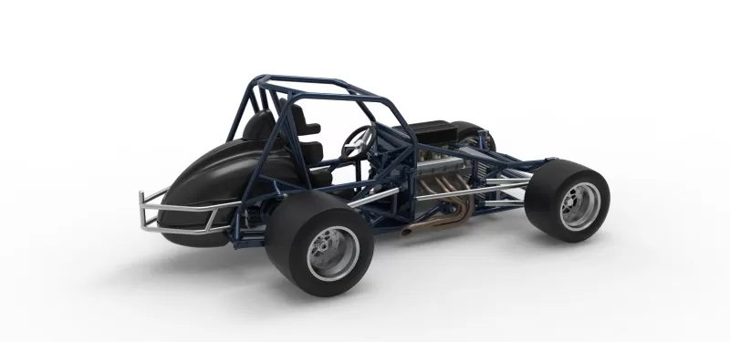 Sprint car Base Version 2 Scale 1:25 - Model preview 20